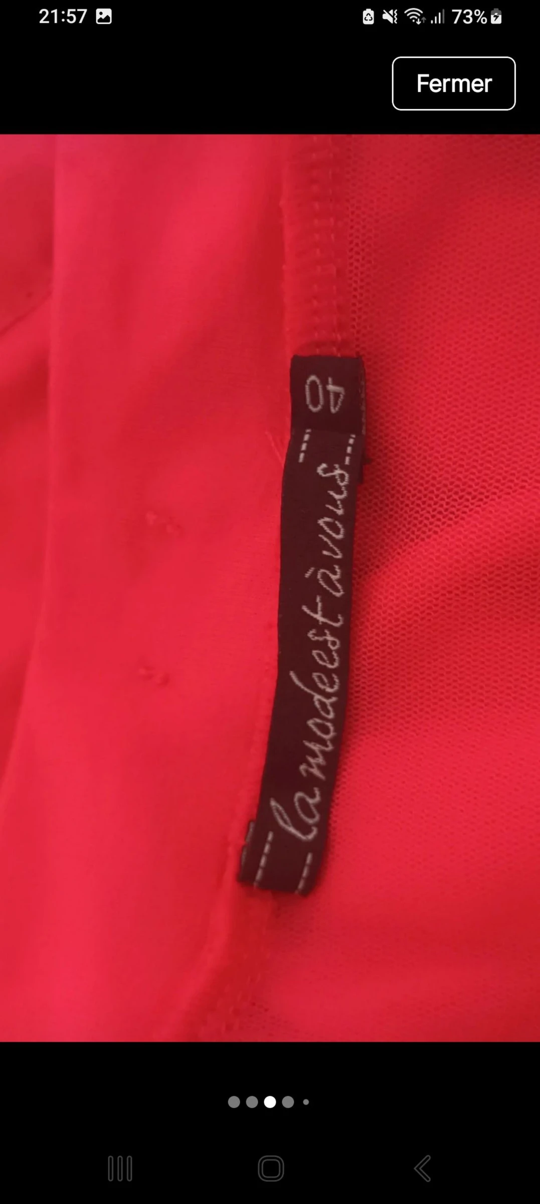 Prachtige halflange ultra chique en vrouwelijke jurk La Mode est à Vous maat 40 – photo 3